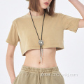 Sexy Dress For Women Vintage Sexy Cropped Navel Women's Cropped T-Shirt Factory